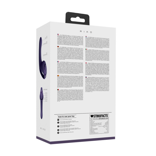 Riko - Triple Motor Thumper met Geavanceerde Vingerbeweging  Puls Golf Stimulator - Paars - Afbeelding 3