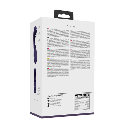 Gen - Triple Motor G-Spot Vibrator met Pulse Wave en Vibrerende Borstels - Paars - Afbeelding 3